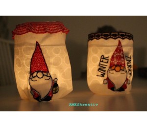 Stickserie - Winterzauber Wichtel Doodle